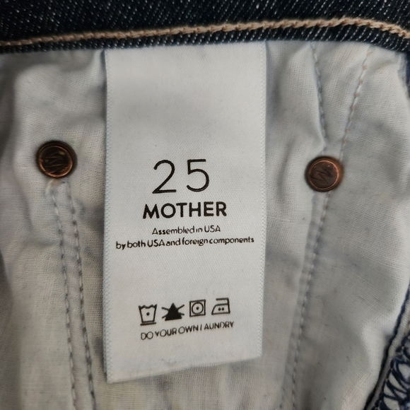 MOTHER | Insider Crop Step Fray Denim Jeans in Speed Racer - Size 25 - Picture 14 of 16